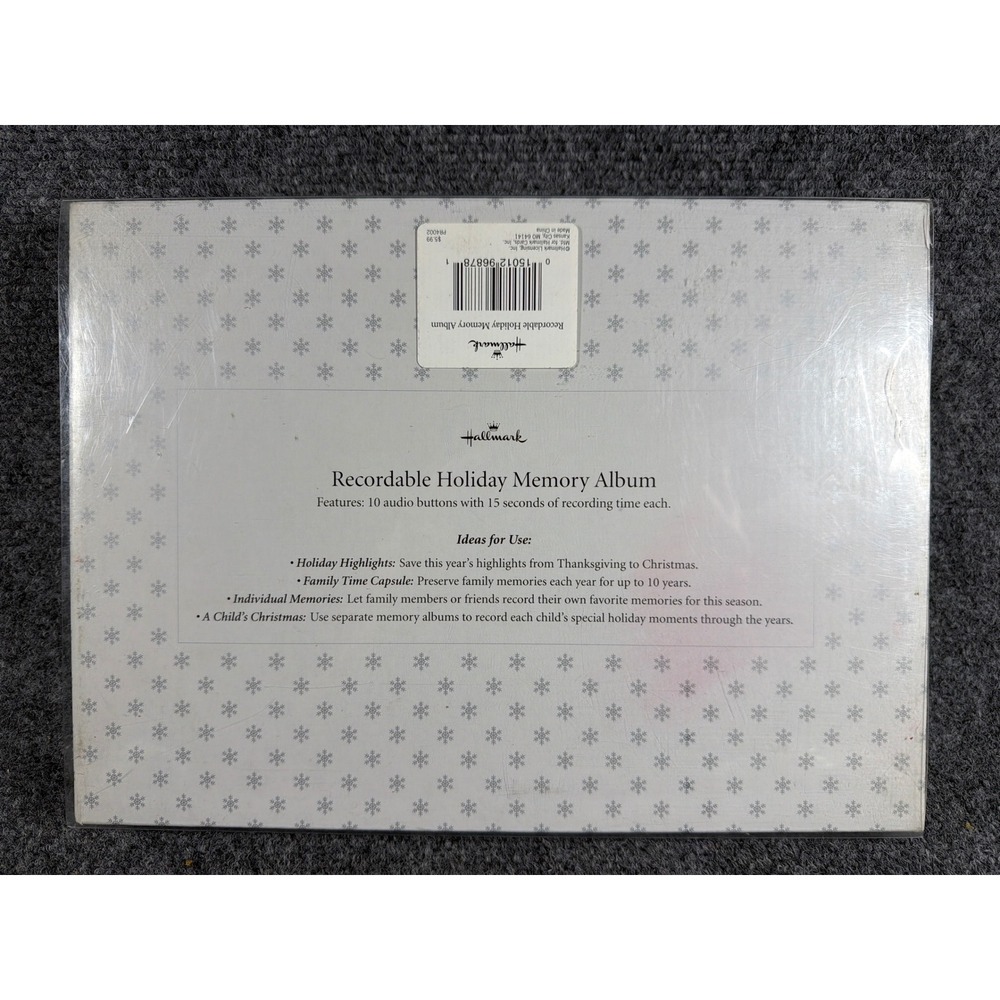 Vintage 2005 Hallmark Recordable Holiday Memory Album Red Photo Book PR3765 NIB - Picture 2 of 8